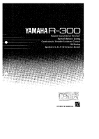 Yamaha R-300 - Owners Manual 